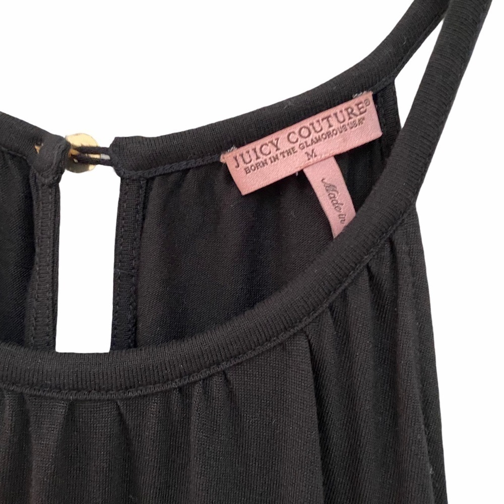 Juicy Couture Black Jersey Sleeveless Midi Dress M - Picture 8 of 12